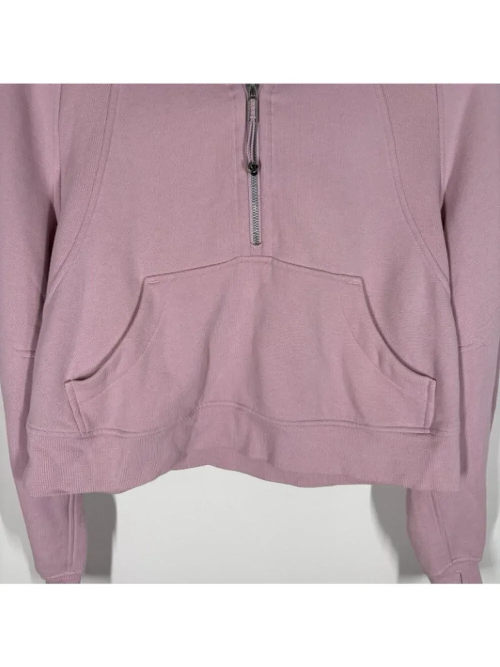 Lululemon Women XS/S Pink Peony Athletic Scuba Oversized Half-Zip Hoodie